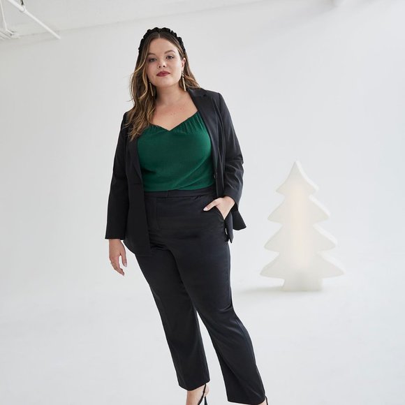 Blouse à manches longues avec encolure en coeur - Picture 2 of 5